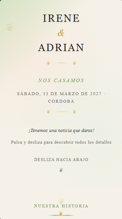 Invitación digital personalizada - cocoWeb Córdoba